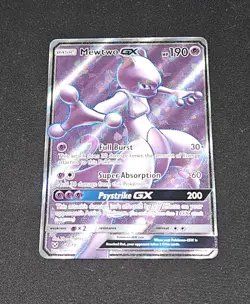 Mewtwo GX 72/73 Shining Legends Full Art Holo Pokemon TCG - NM - Image 1