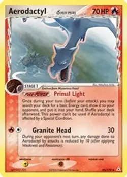 Aerodactyl (Delta Species, #35/110) EX - Holon Phantoms LP Pokemon - Image 1