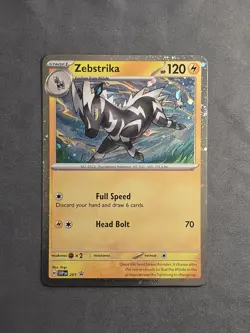 Zebstrika 201 SVP Black Star Promo S&V: Destined Rivals Pokemon TCG NM - Image 1