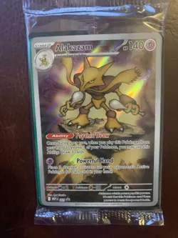 Alakazam Pokemon Mega Evolutions - ETB Promo Black Star 009 SEALED PACK - Image 1