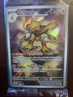 Alakazam Pokemon Mega Evolutions - ETB Promo Black Star 009 SEALED PACK - Image 2