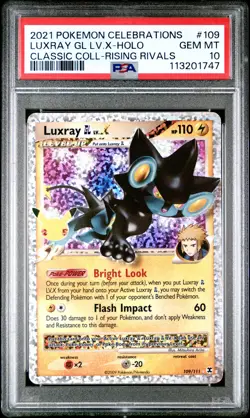 2021 Pokemon Luxray GL LV.X - Celebrations - 109/111 - PSA 10 Gem MT - Image 2