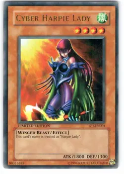 Yu-Gi-Oh! Cyber Harpie Lady Ultra Rare SP1-EN001 Lightly Played Limited Edition - Image 1