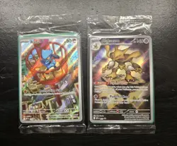 Pokemon Mega Evolution Promo Card Set Of 2 Riolu And Alakazam Black Star Promo - Image 1