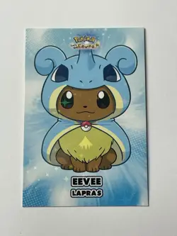Eevee Lapras Poncho - Star Holo - Let's Go Eevee Database - Pokemon Card - Image 1