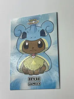 Eevee Lapras Poncho - Star Holo - Let's Go Eevee Database - Pokemon Card - Image 2
