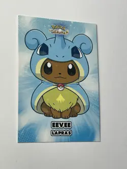 Eevee Lapras Poncho - Star Holo - Let's Go Eevee Database - Pokemon Card - Image 3