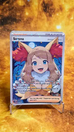 Serena Holofoil Custom Waifu Sexy Full Art Halloween Card HAUNTED TREATS - Image 1