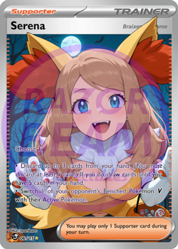 Serena Holofoil Custom Waifu Sexy Full Art Halloween Card HAUNTED TREATS - Image 4