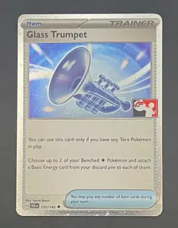 Pokemon Card Glass Trumpet 135/142 Prize Pack Series Holo - Near Mint - Image 1