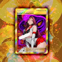 Team rocket’s Sailor Jessie Trainer Full Art Waifu Collectable Card - E Variant - Image 1
