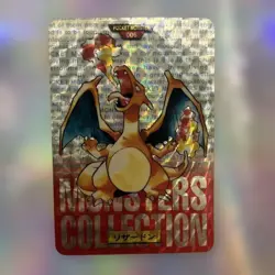 Pokemon Card Charizard Bandai Carddass No.006 Red Version 1996 Japanese - Image 1