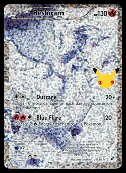 Reshiram 113/114 Celebrations: Classic Collection Holo Pokemon Card - Image 1