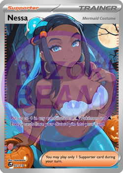 Nessa Holofoil Custom Waifu Sexy Full Art Halloween Card HAUNTED TREATS - Image 4