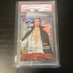 2024 One Piece Card Game Shanks Manga PRB01 #120 Alt Art PSA 10 GEM MINT - Image 3