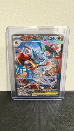 Mega Lucario Ex SIR 179/132 Mega Evolution Secret Rare Pokemon Card - Image 1