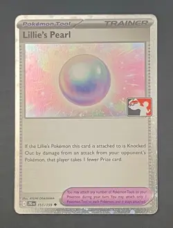 Pokemon Card Lillie's Pearl 151/159 Prize Pack Series Holo - Near Mint - Image 1