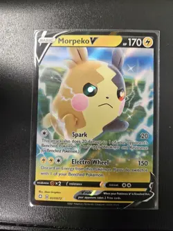Pokemon TCG Morpeko v Shining Fates Holo Ultra Rare Card 037/072 Mint Condition - Image 1