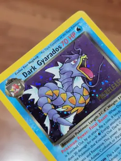 Dark Gyarados 8/82 Holo Team Rocket Prerelease Promo Pokemon Card - MP! - Image 3