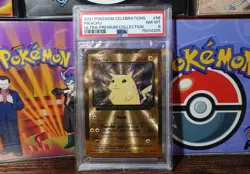 Pikachu Ultra Premium Collection PSA 8 Gold 58/102 2021 Pokemon Card Graded - Image 1