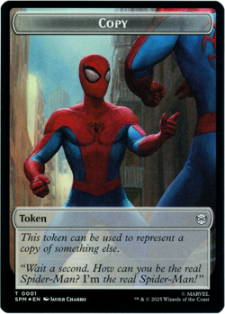 Copy / Human Citizen Double-Sided Token (Foil) - Marvel's Spider-Man - MTG NM/M - Image 1