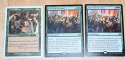 MTG Green 3x Enchantment Dense Foliage & Aid from the Cowl - Image 1