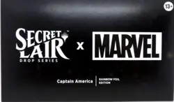 MTG Secret Lair Marvel CAPTAIN AMERICA RAINBOW FOIL SEALED - Image 1