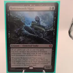 1x Rottenmouth Viper, Bloomburrow, Foil, Magic the Gathering MTG NM - Image 1