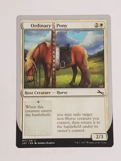 MTG Ordinary Pony (Unstable/White/C) - BGM - Image 1