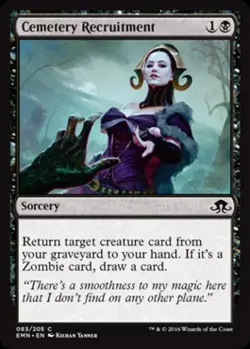 Cemetery Recruitment -Foil Light Play MTG Eldritch Moon - Image 1