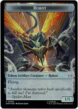 Food / Robot Double-Sided Token (Foil) - Marvel's Spider-Man - MTG - NM/M - Image 2