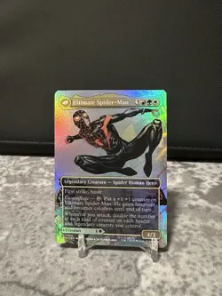 Miles Morales (0200) (Borderless) Marvel's Spider-Man Foil MTG - Image 1