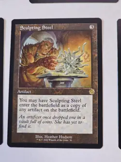 MTG - Sculpting Steel RETRO FRAME - Brother's War Artifacts - Image 1