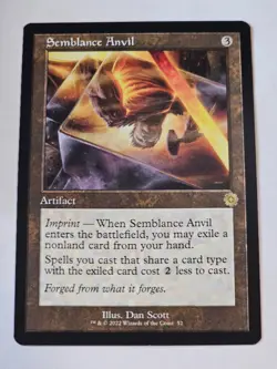 MTG - Semblance Anvil RETRO FRAME - Brother's War Artifacts - Image 1