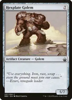 4x Hexplate Golem MTG Battlebond NM Magic Regular Magic: the Gathering Playset - Image 1