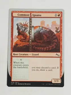 MTG Common Iguana (Unstable/Red/C) - BGM - Image 1