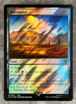 Brushland Surge Foil 377 R MTG Final Fantasy FIC NM X1 - Image 1