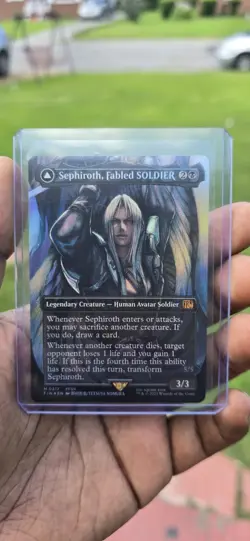 Sephiroth, Fabled Soldier (Borderless) Foil-MTG Final Fantasy - Image 2