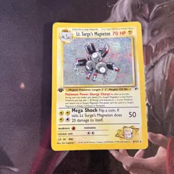 Pokemon Lt. Surge’s Magneton - NM 1st Edition Holo - Gym Heroes (8/132) - Image 1