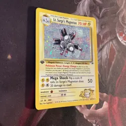 Pokemon Lt. Surge’s Magneton - NM 1st Edition Holo - Gym Heroes (8/132) - Image 2