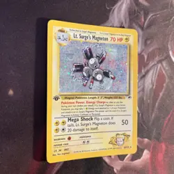 Pokemon Lt. Surge’s Magneton - NM 1st Edition Holo - Gym Heroes (8/132) - Image 3