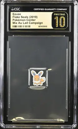 Eevee - 2019 Pokemon Center Flake Seals (Mix Au Lait Campaign) - CGC Pristine 10 - Image 1