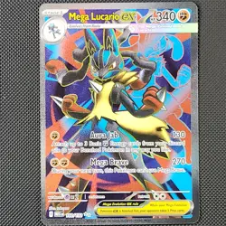 Mega Lucario Ex Full Art 160 Pokemon TCG Mega Evolution MEG EN Pack Fresh - Image 1