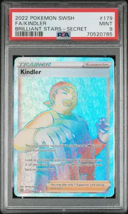 Pokemon! PSA 9 Kindler 179/172 - Secret Rainbow - FA Trainer - Brilliant Stars - Image 1