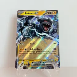 Zekrom ex 034/086 Double Rare Pokemon TCG Sv: Black Bolt Pokemon TCG - Image 1