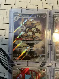 Pokemon Center Alakazam 009 & Riolu 010 Mega Evolutions Regular & Stamped Set - Image 4