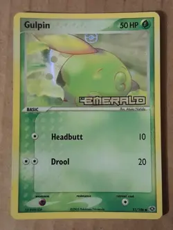Pokemon Gulpin 51/106 ex Emerald Reverse Holo NM-MINT See Pictures - Image 1