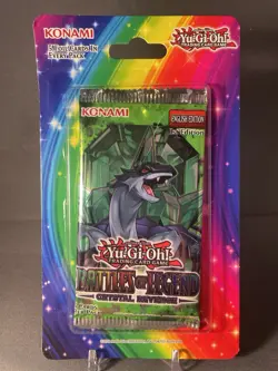 YuGiOh Battles of Legend Crystal Revenge 1st Edition Hanging Blister Pack Sealed - Image 1