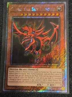Slifer The Sky Dragon RA04-EN117 Platinum Secret Rare Yugioh 1st Edition Mint - Image 1