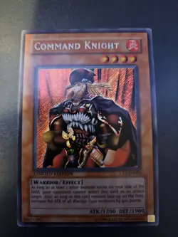 Yugioh Command Knight CT1-EN003 Limited Edition Secret Rare MP - Image 1